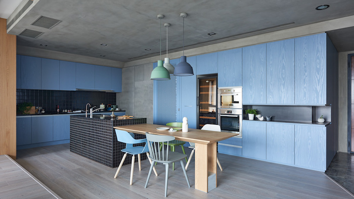 Кухня голубого цвета: 30 вдохновляющих примеров
