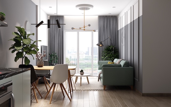 Интерьер маленькой квартиры в пастельных тонах: 4 стильных примера