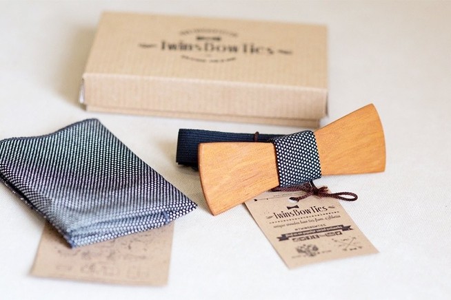 Twins Bow Ties: деревянные бабочки
