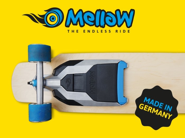 Mellow: электрический привод для скейтборда
