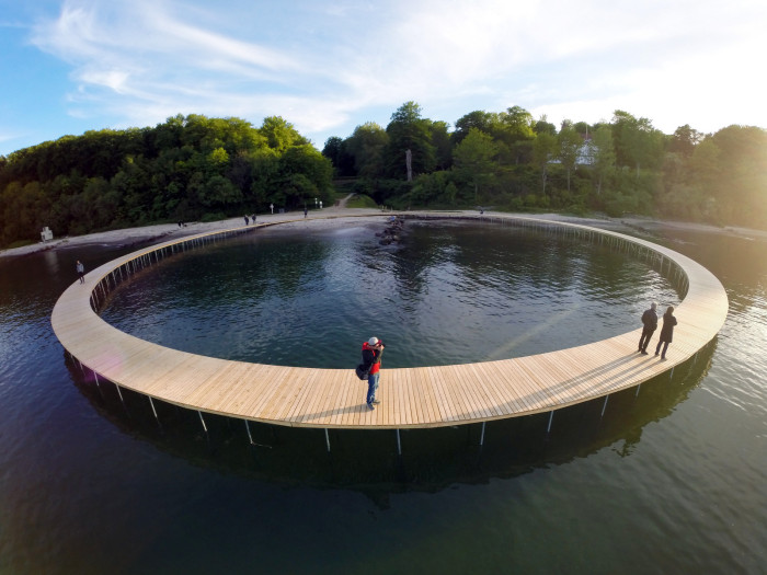 Кольцевой мост The Inifinite Bridge в Дании