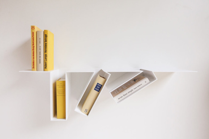 Необычные книжные полки "Oblique" от Filip Janssens