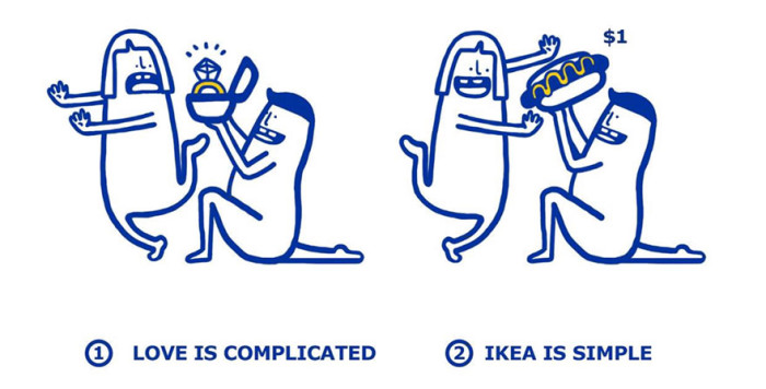 IKEA показала, как решаются любовные проблемы с помощью мебели