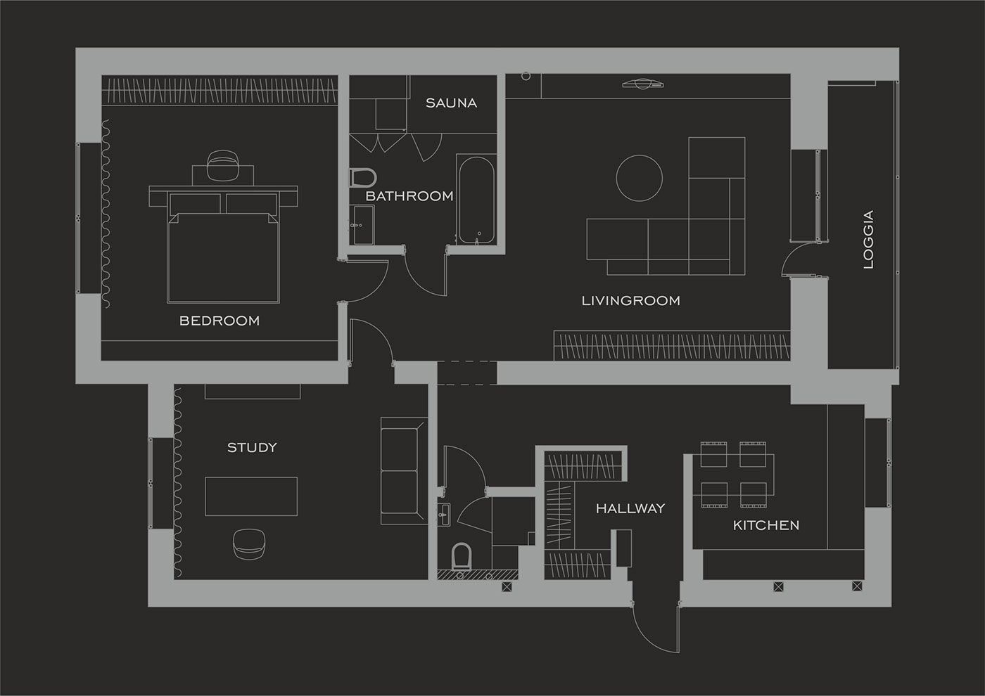Дизайн класса люкс: 6 темных интерьеров