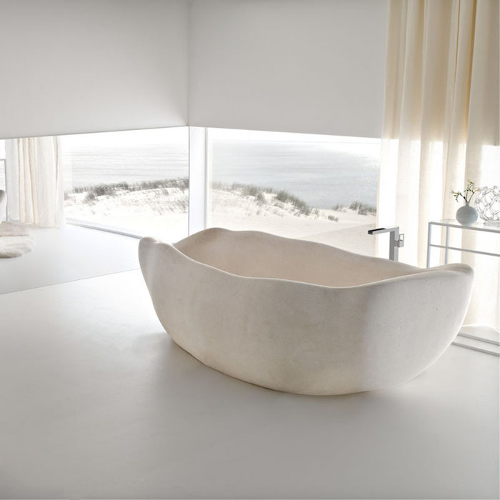 8 потрясающих примеров ванн, изготовленных из натурального камня