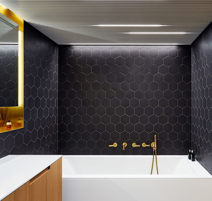 Идея роскошного дизайна ванной комнаты