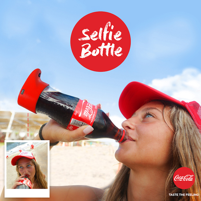 Selfie bottle: Coca-Cola создала селфи-бутылку