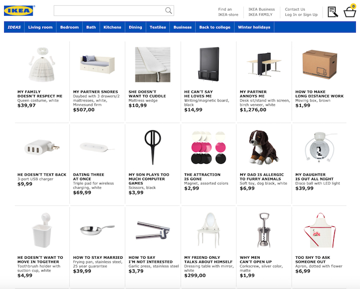 Креативная реклама: IKEA переименовывает товары...