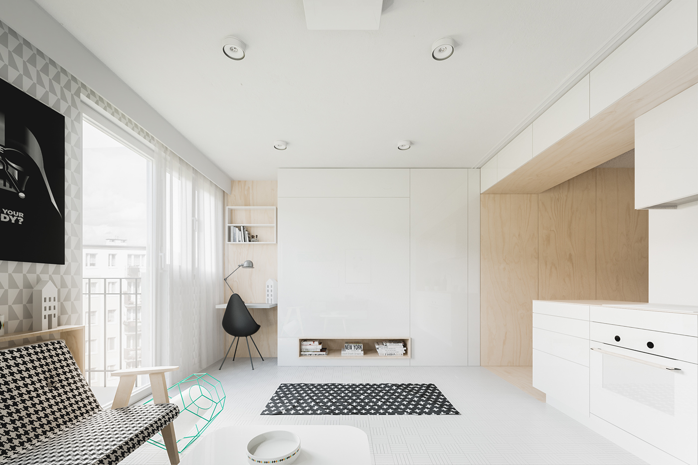 Дизайн квартир маленькой площади: 4 вдохновляющих примера