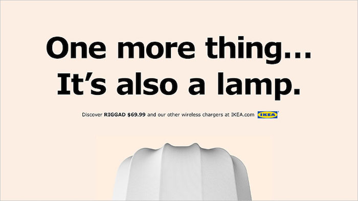 Креативная реклама IKEA: беспроводная зарядка для iPhone 8